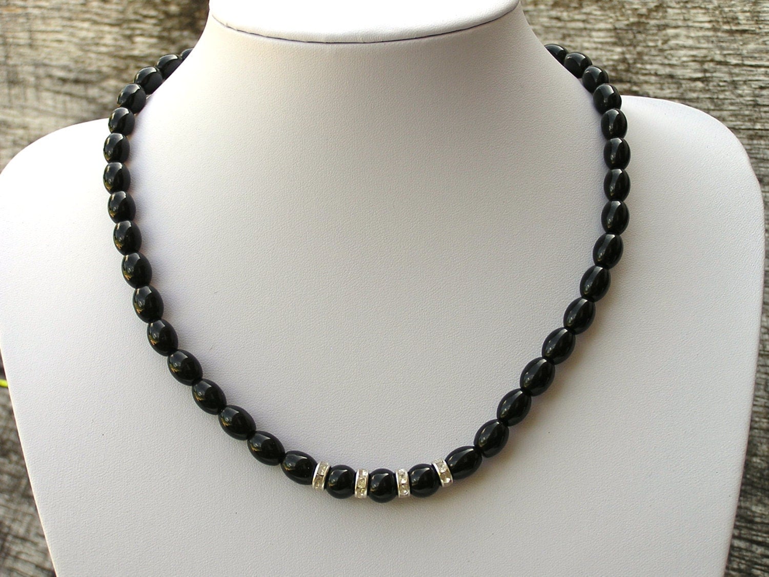 Elegant Necklace Black Bead Necklace Bead Necklace Women