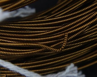 10Mtr, 1MM Jaseron French Stiff wire in Antique Gold Color