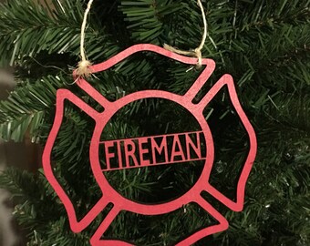 Fireman ornament, fireman gift