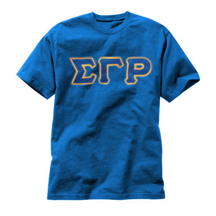 Sigma Gamma Rho 2 Color Applique T Shirt 