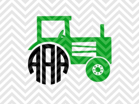 Download Tractor Monogram Letters Not Included SVG by ...