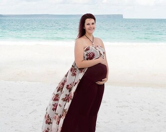 Rose Fawn Gown Only~~ Chiffon Maternity Gown
