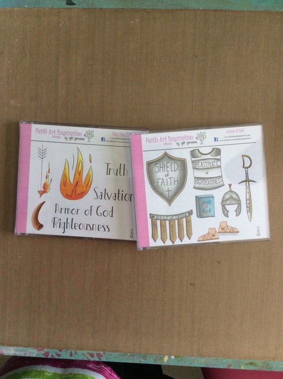 Faith art journaling rubber stamps on cling by SharedInspiration