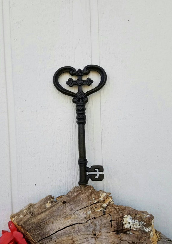 Skeleton key Victorian key decorative wall key by TheMetalBarn