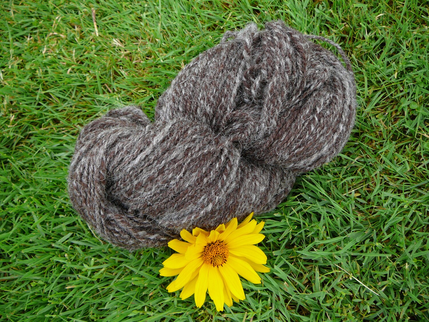 Handspun Yarn Undyed Wool Yarn Brown Yarn Gray Yarn Natural