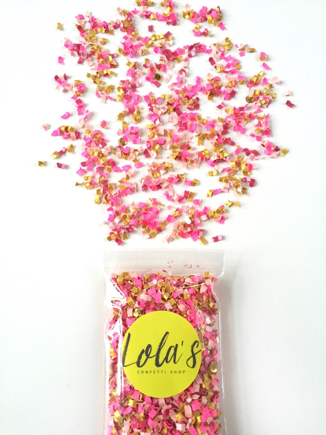 Pink Confetti Party Decoration Table Scatter Shower