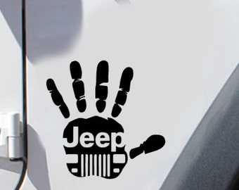 Jeep Wave Yeti Decal Lilly P & Glitter Jeep Hand Wave Vinyl