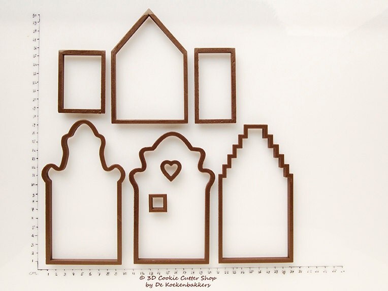 Gingerbread Canal Houses Cookie Cutter Set