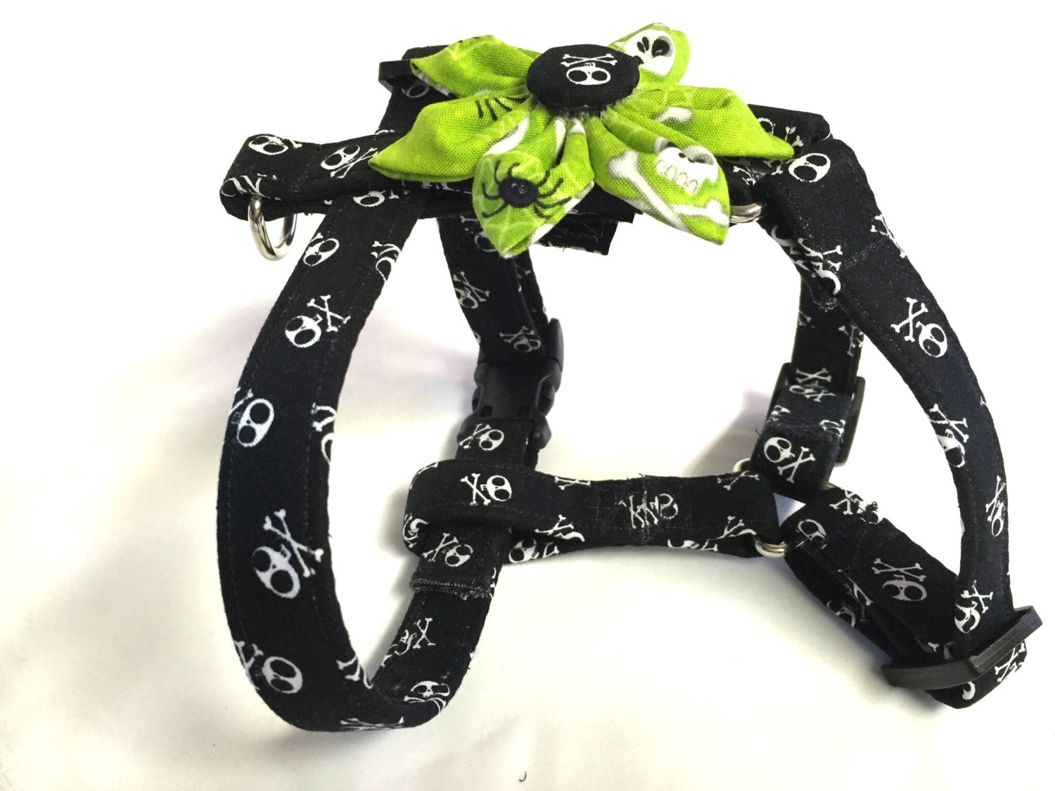 Dog harness skull harness black harness Halloween harness