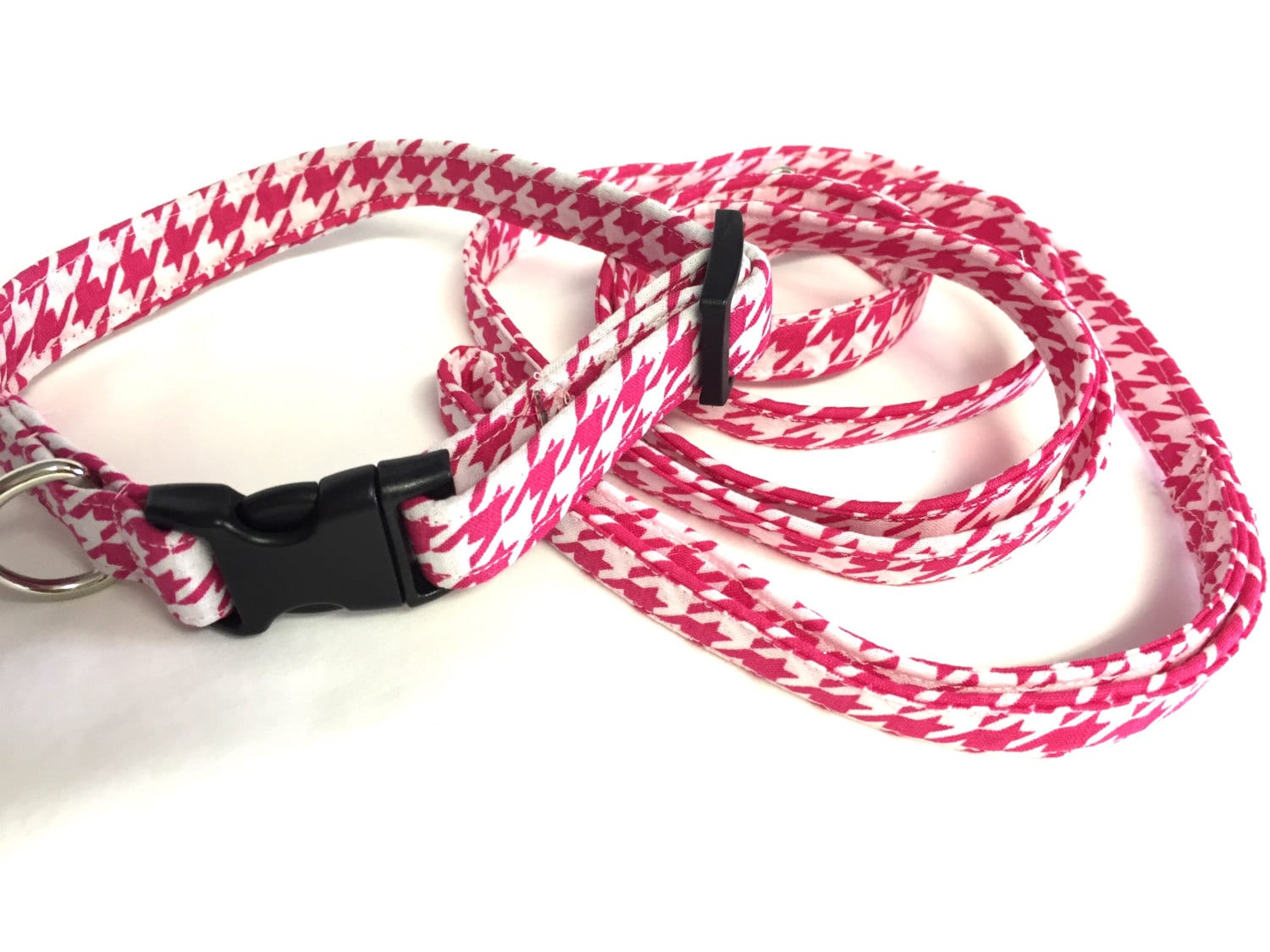 Dog collarmatching leash setpink by DazzleDoggieCo on Etsy
