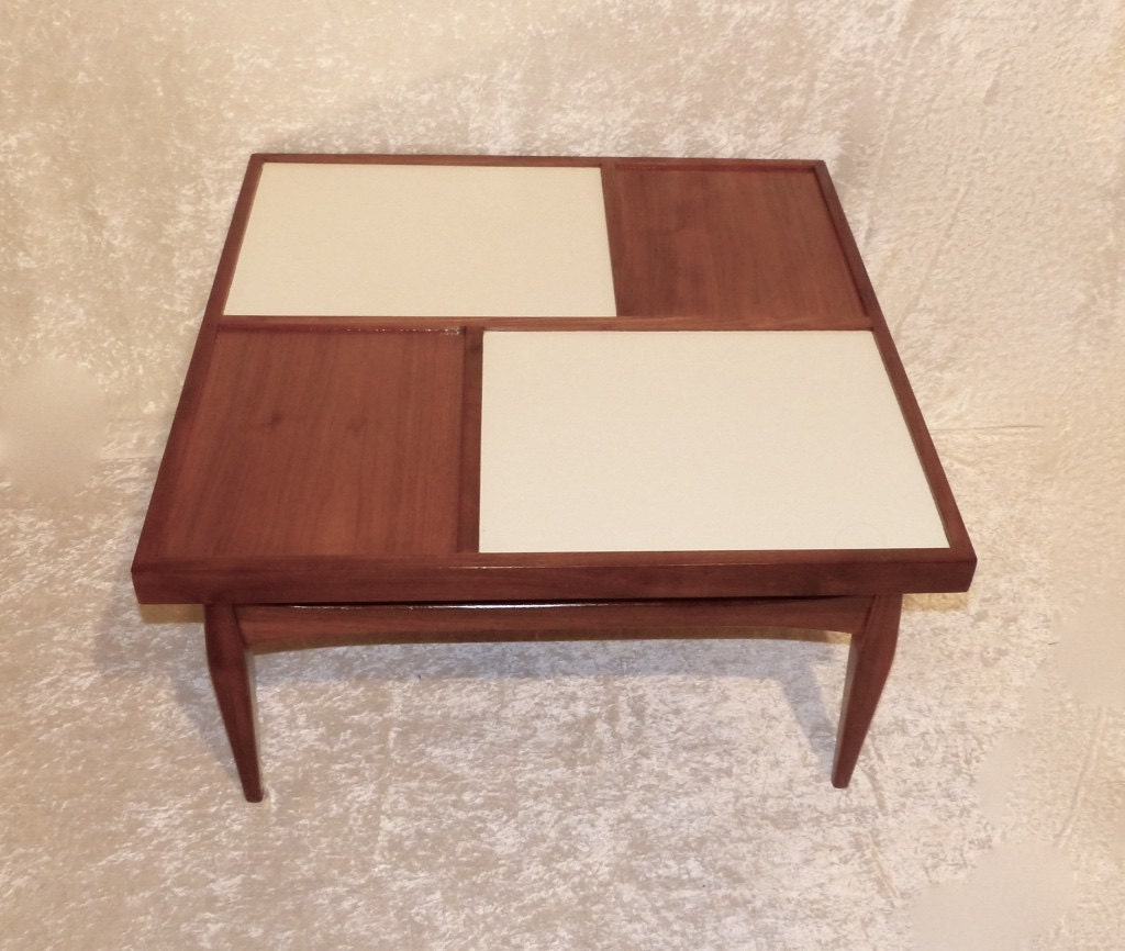 MCM Small Coffee Table Vintage Laminate & Wood