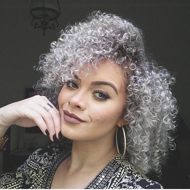 dye hair grey etsy 3/4 half wig High Heat full afro cap Synthetic curly