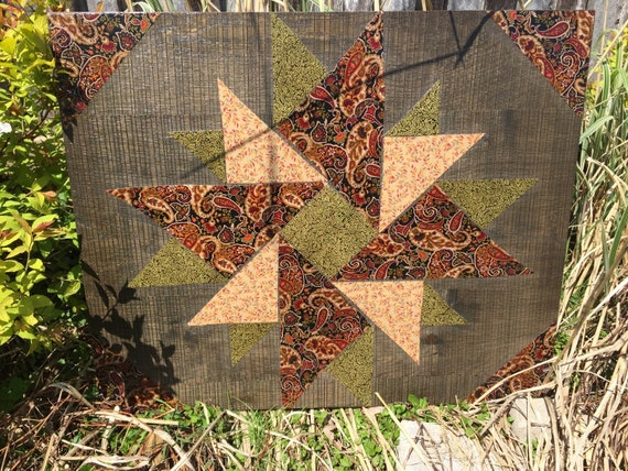 Double Aster Block Barn Quilt