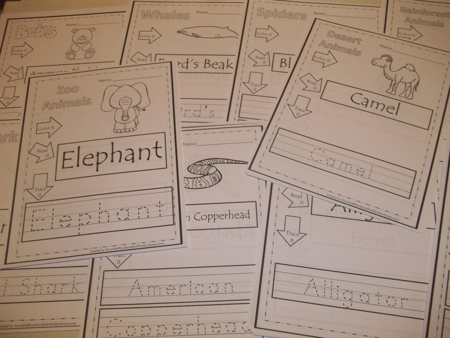 281 printed animal tracing worksheets preschool