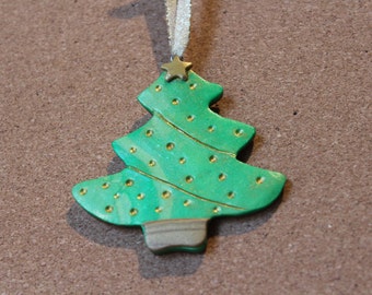 Polymer Clay Christmas Tree Ornament