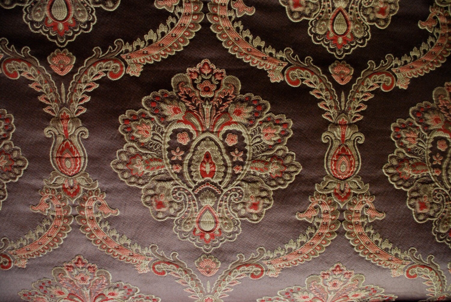 Damask Jacquard Quilted Upholstery Fabric Heavy Upholstery