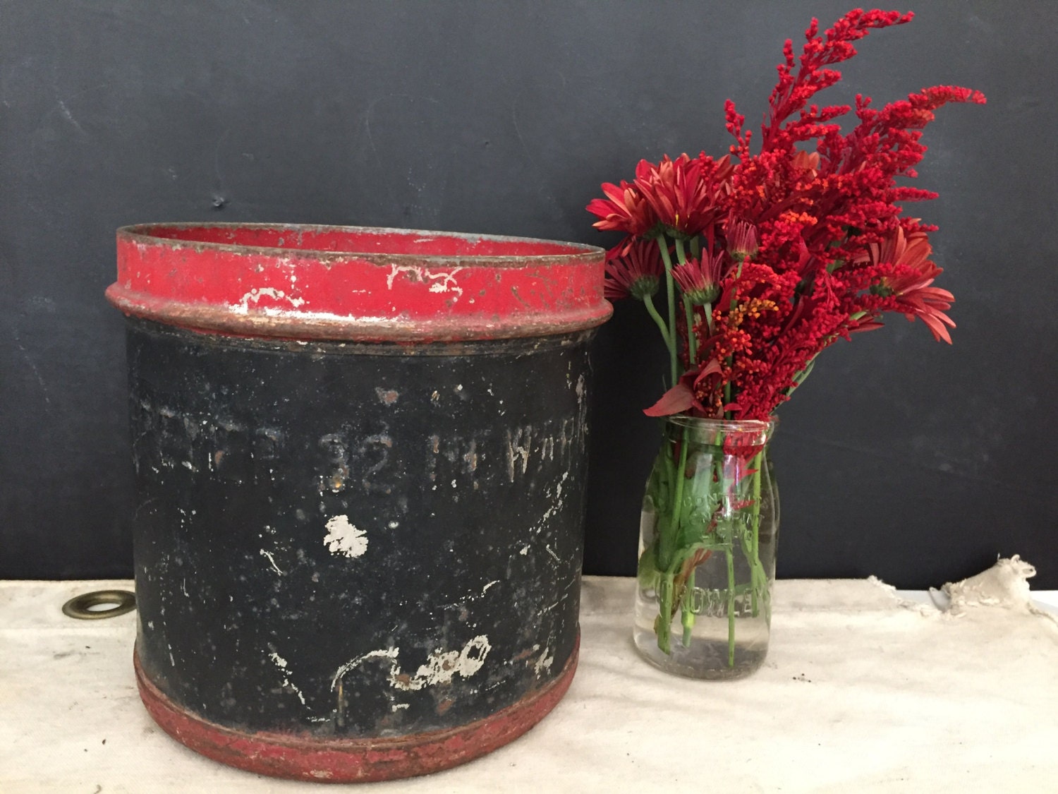 Breyer's Ice Cream Container Vintage Galvanized Metal