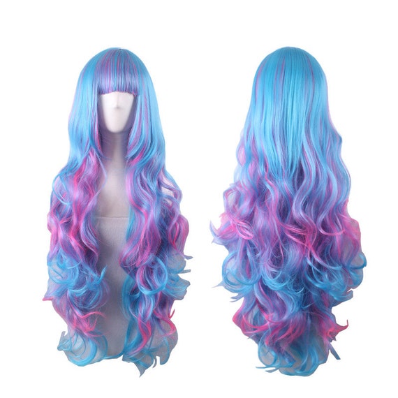 Ombre Wig Anime Wigs Light Purple Pink Blue By Beautyactionwigs 