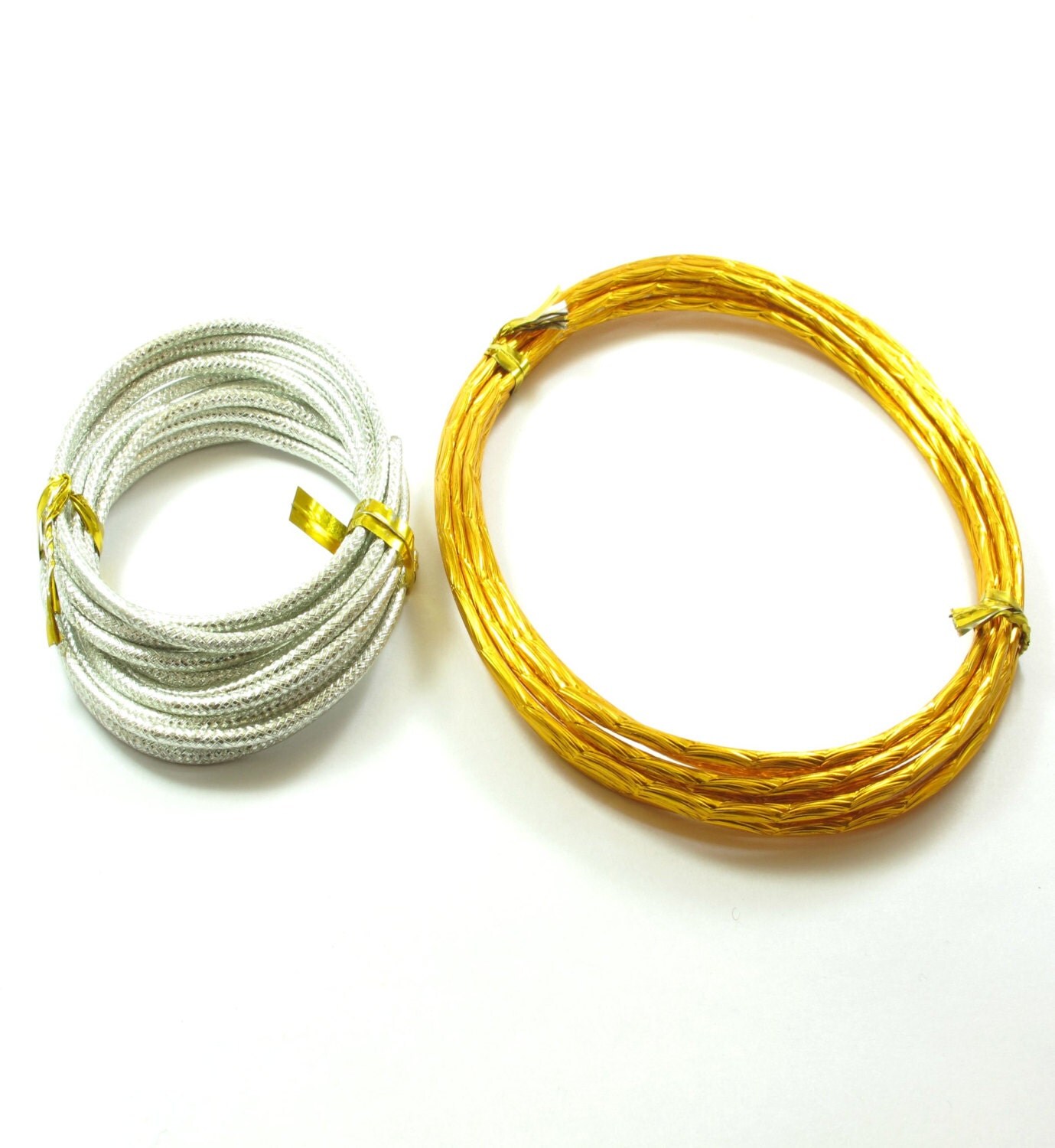 2 Meters/Reel Metallic Aluminum Carved Wire String Cord