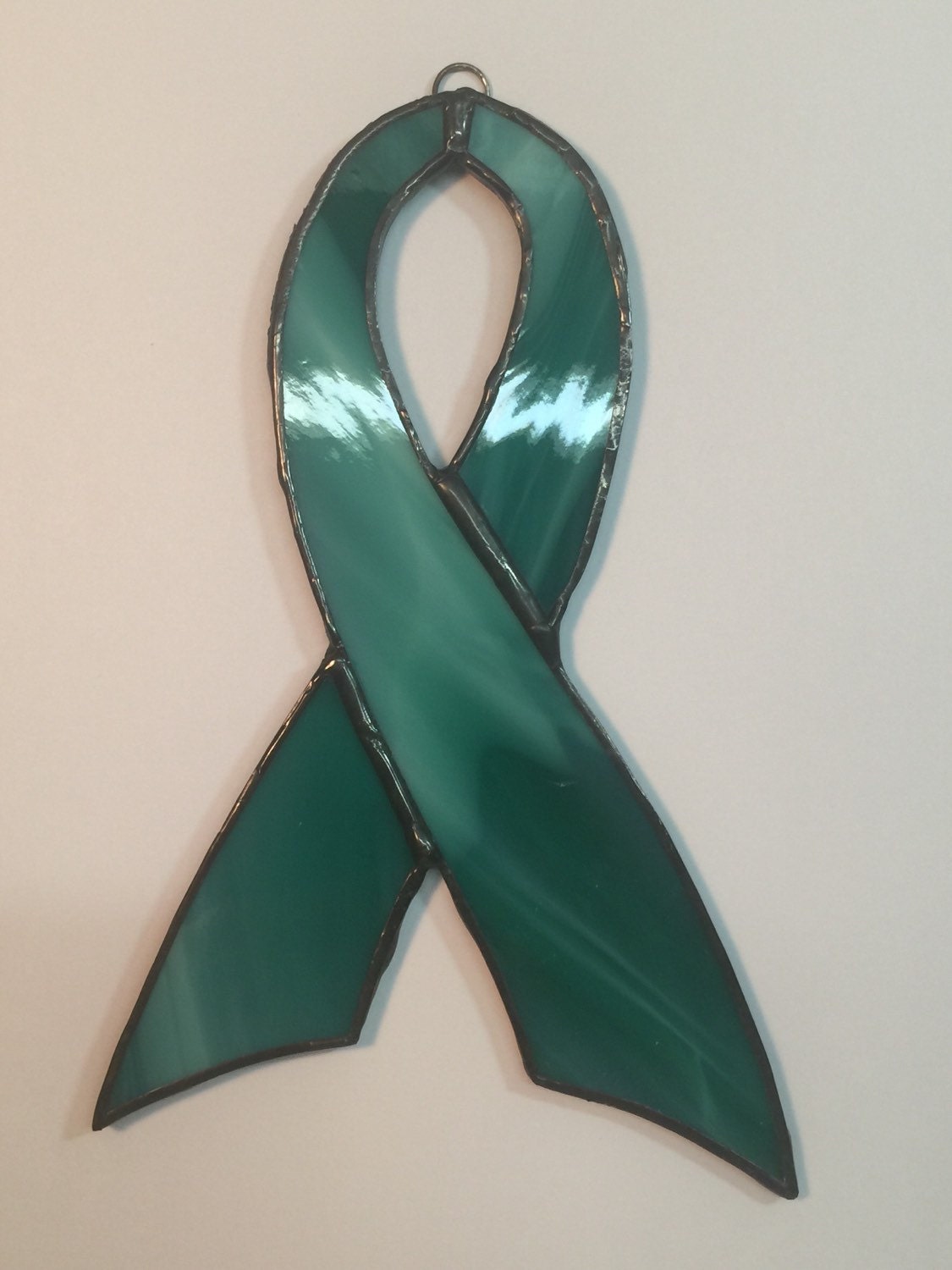 Teal awareness Ribbon by RainbowsInTheForest on Etsy