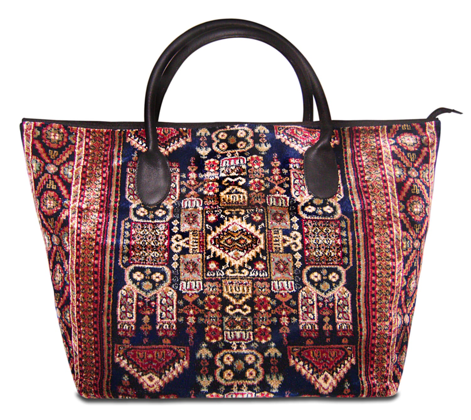 Vintage style Carpet Bag Tote Bag Weekend Luggage VOYAGER