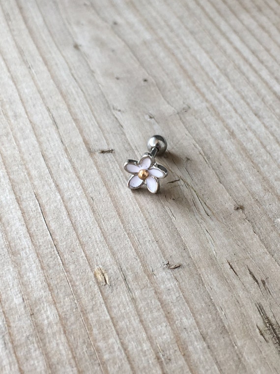 Daisy Flower Tragus Helix Cartilage Earrings.