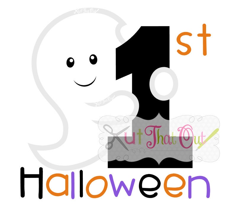 Download EXCLUSIVE My First Halloween Ghost SVG DXF Design Cut File