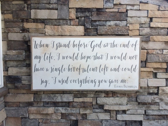 When I stand before God Framed wood sign by SaltedWordsCompany