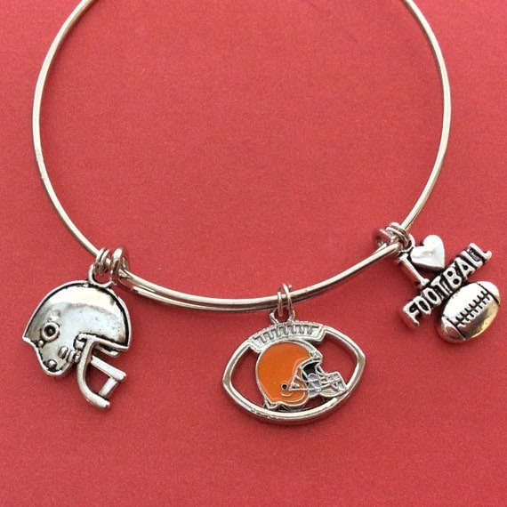Cleveland Browns Bracelet NFL Bracelet I Love by JewelsbyJoette