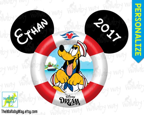 Disney Cruise PLUTO Printable Disney Iron On Transfer or as