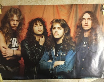 Vintage metallica poster | Etsy