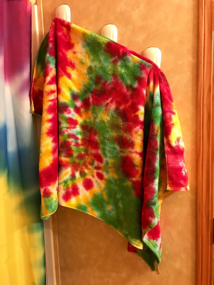 Tie Dye Bath Towel Rasta Tie Dye Towel Rasta by beachbumtiedye