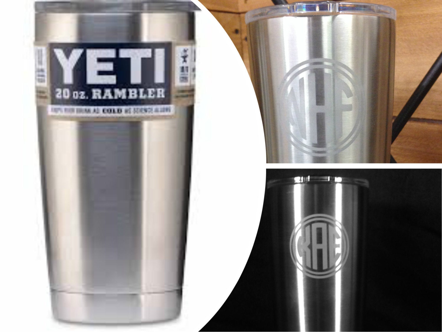 In stock Yeti Rambler 20 oz tumbler premium by Kappstudio on Etsy