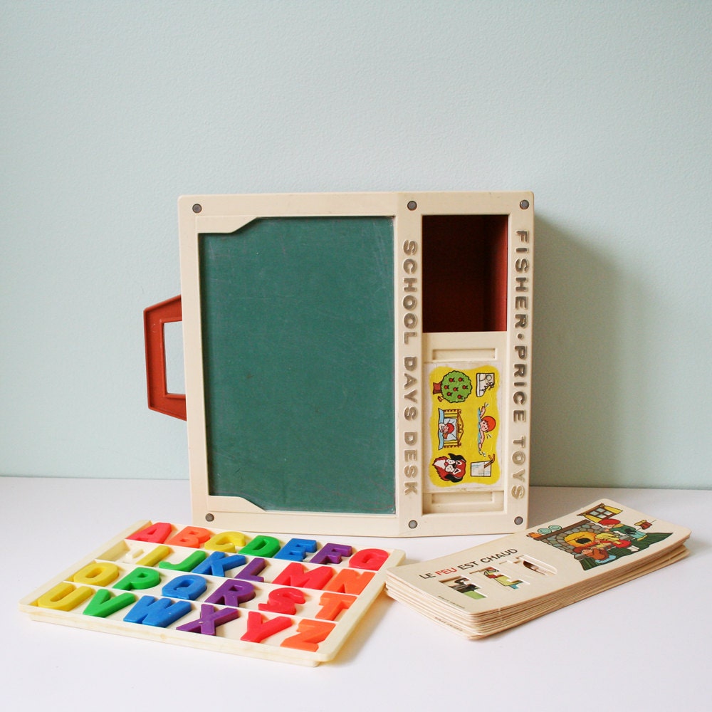 Classic Fisher Price School days desk Vintage 1972