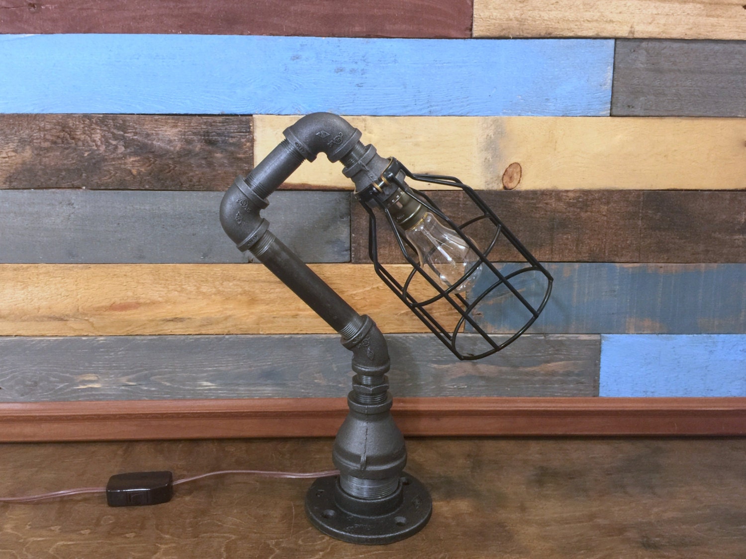 Industrial Pipe Lamp Man Cave Industrial Lamp Industrial