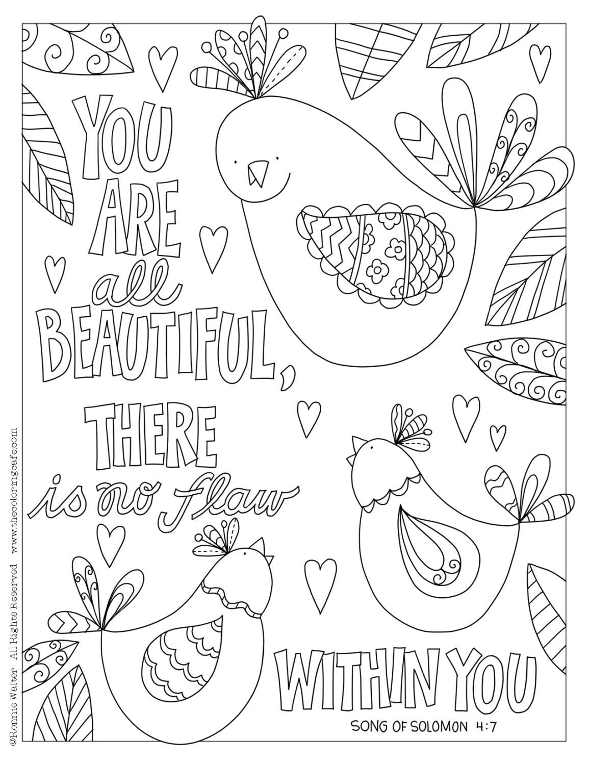 Download Coloring Cafe® Coloring Pages Download Set of 4 by MyFriendRonnie