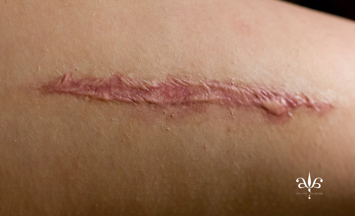 Special Effects Prosthetic Whip Scar by IdaAsteroAtelier on Etsy