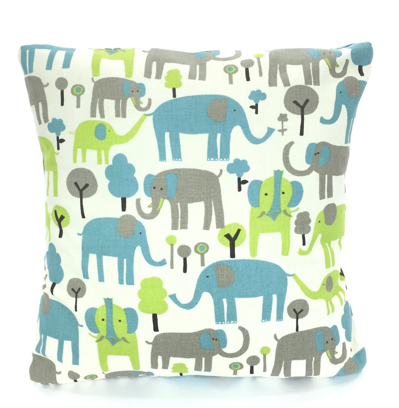 gray elephant pillow