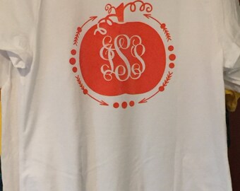 monogram pumpkin shirt