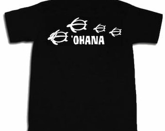 Honu Ohana T-shirt Funny Hawaii Hawaiian Shirt Turtle Family Tee Shirt
