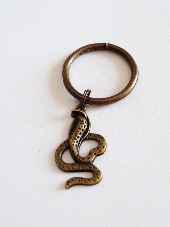 COBRA Keychain Snake Lanyards Pendant Charm by ZHUaccessories