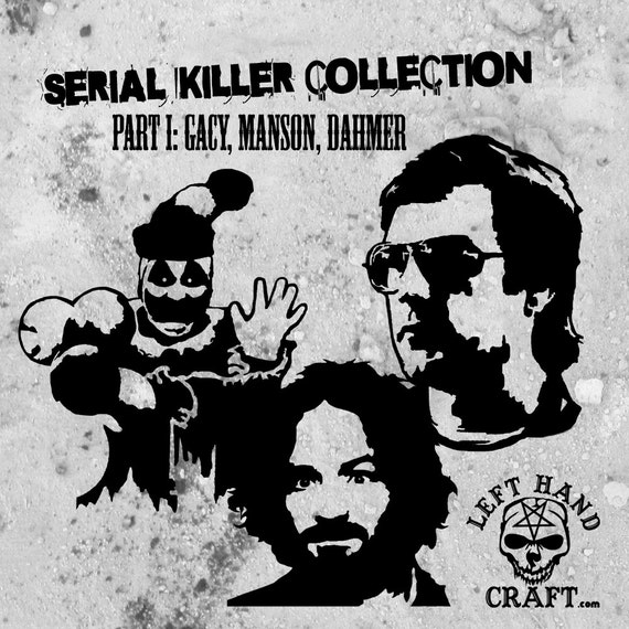 Serial Killer Collection Part 1 Vinyl Decal / Sticker Pack