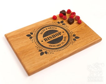 Custom Cutting Board Personalized Wedding cutting board Monogrammed Cutting Board Chopping Block Custom Wedding Gift for Couple Anniversary