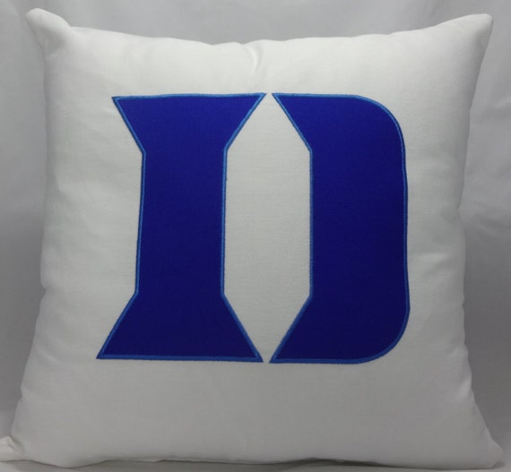 Duke University Pillow Duke Basketball Duke by NotJustNoise