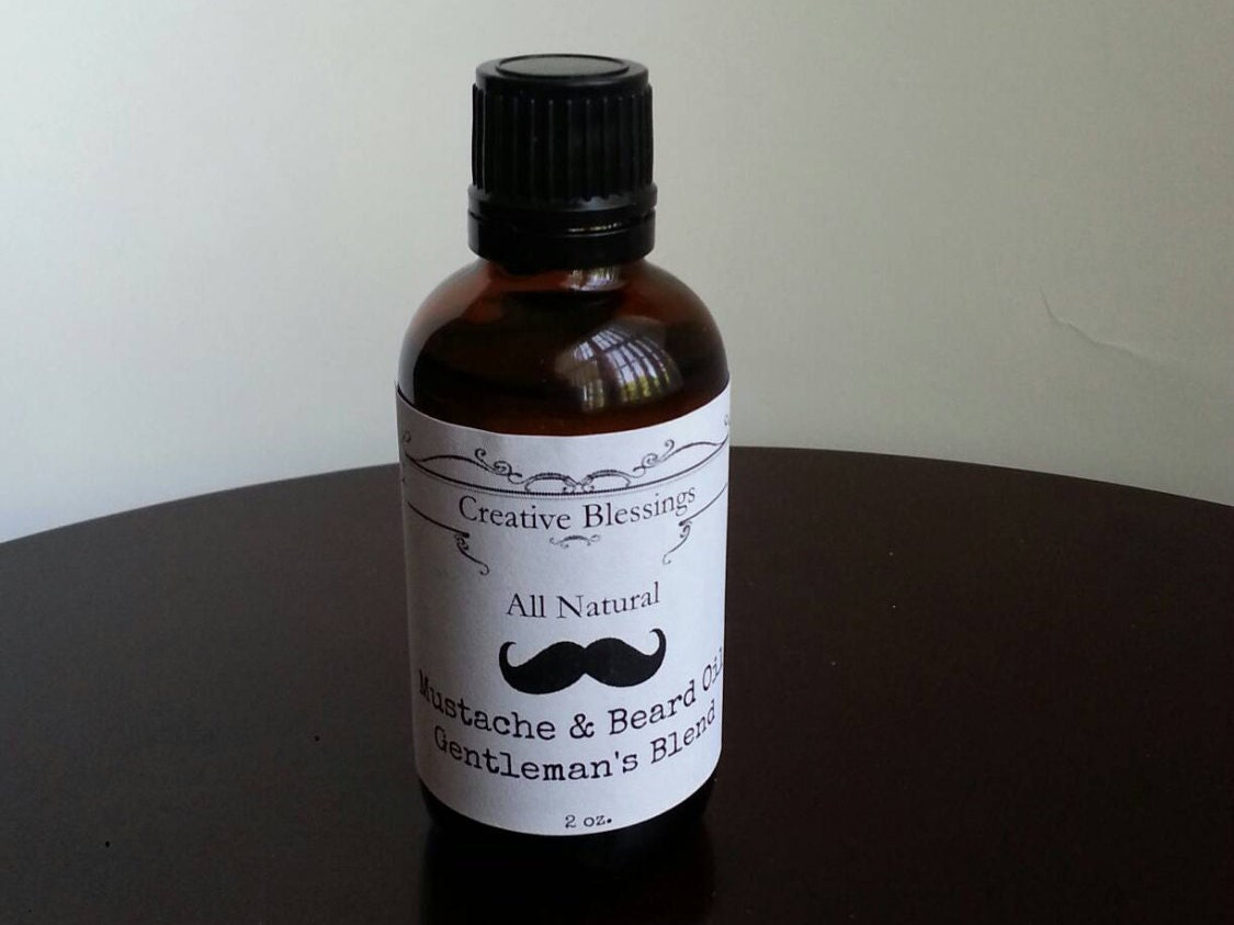 All Natural Mustache And Beard Oil By Creativeblessings22 On Etsy