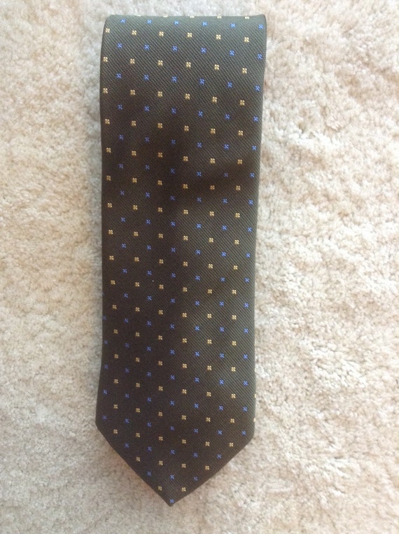 Brooks Brothers 346 Silk Green Necktie / Made in USA Tie