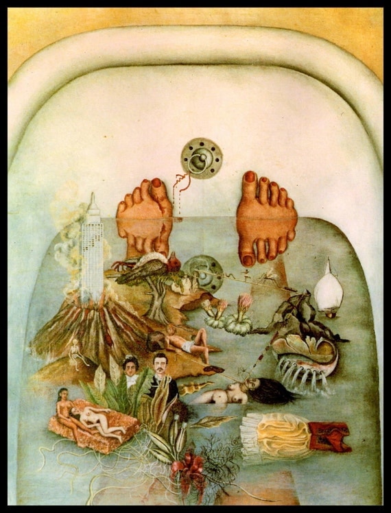 Frida Kahlo What The Water Gave Me Circa 1938