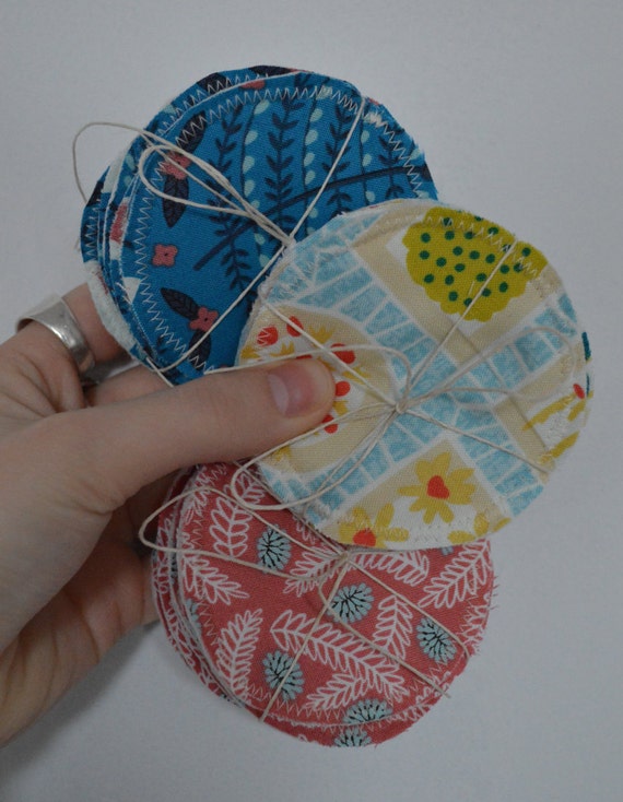 Reusable Toner / Face Wash Organic Cotton Rounds by HerTinyMind