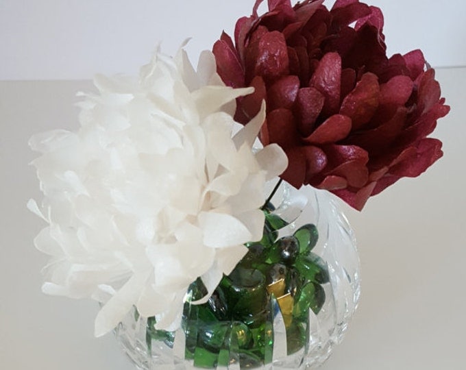 Edible Chrysanthemums, Wafer Paper Flowers for Cakes, Wedding Cake Decorations