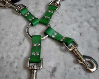 BDSM Bondage Adult Toy Leather Hogtie Clip in Green